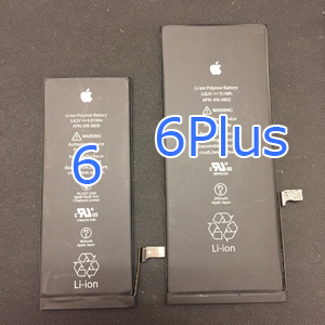 iPhone6とiPhone6Plusのバッテリー比較