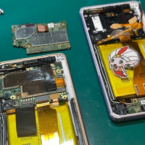 ドナー機から基盤を取り外して移植