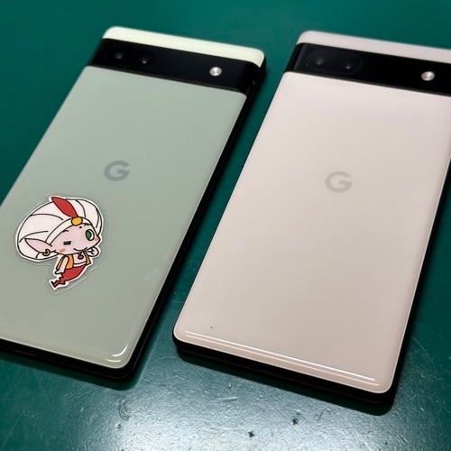 夫婦で一緒に色違いのPixel 6aバッテリー交換