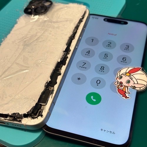 しいパーツを仮付けしての動作確認