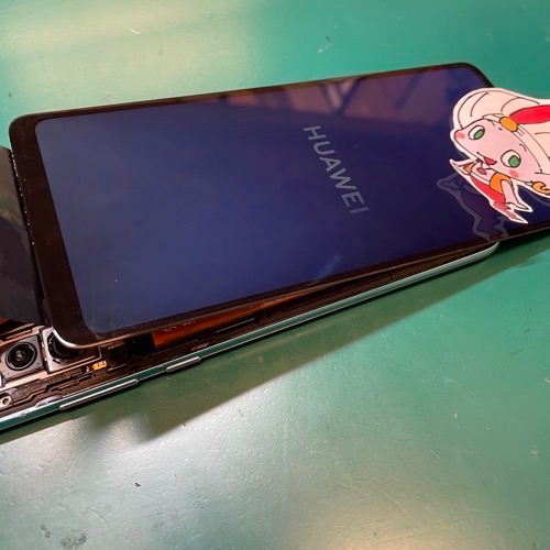 国立市 からお越しのお客様　Huawei P30画面不良修理