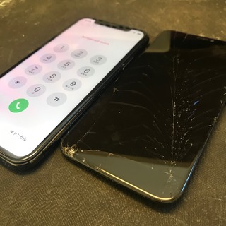 小平市からのお客様　iPhoneX（アイフォンX）画面割れ・液晶不良の為AMOLEDパネルにて交換修理