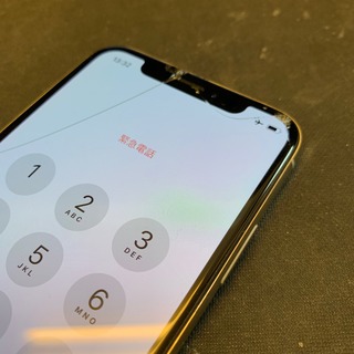 福生市からのお客様　iPhoneX（アイフォンX）ガラス割れ交換修理+ガラスコーティング