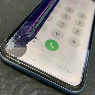 国分寺市からのお客様　iPhoneXR（アイフォンXR）の画面割れ・液晶不良修理