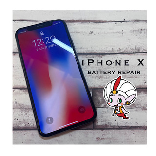 国立市からのお客様　iPhone Xバッテリー膨張　バッテリー交換修理