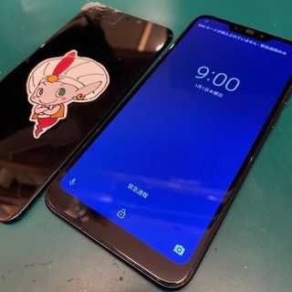武蔵村山市からお越しのお客様 zenfone max画面不良修理