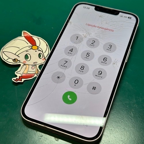  国分寺市からのお客様 iPhone14 ガラス割れ修理