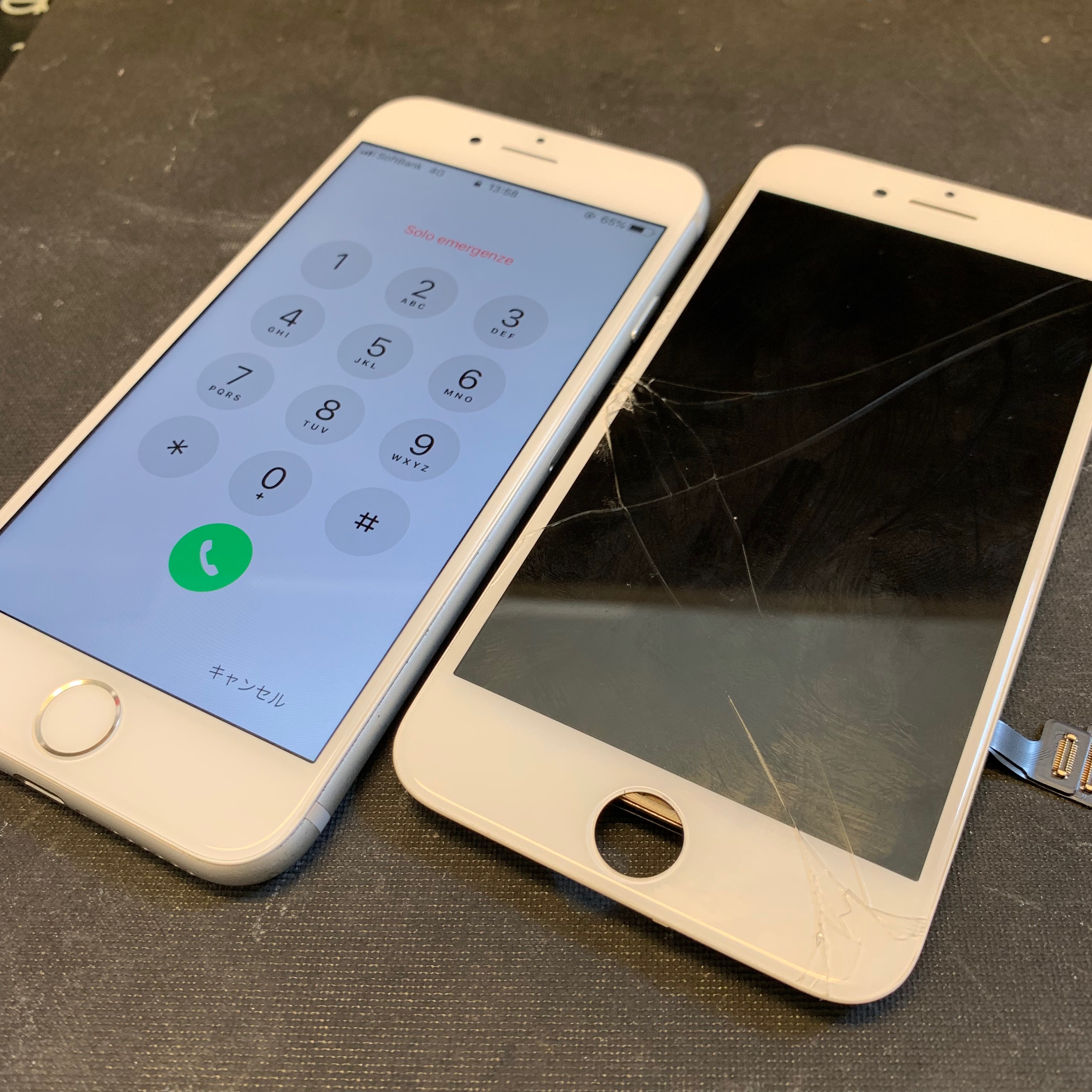 修理後のiPhone7